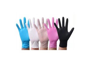 Super-Flex Disposable 5MIL NBR Nitrile Gloves Anti-Slip Puncture-Resistant Odor-Resistant General Purpose Safety Gloves Textured