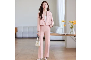 New Autumn and Winter Tailcoat Suit Women's Business Office Jacket Long Pants Two-piece Set Women's Plus Size Commuting Top