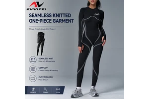 Customized Slimming Quick Dry Yoga Clothes Long Sleeved Running Women's Jumpsuits & Playsuits Fitness Sportswear