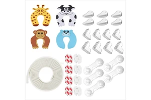 Best Seller Baby Safety Protector Set 32 Packs Safety Products Baby Home Safety Set Baby Cabinet Lock Kit