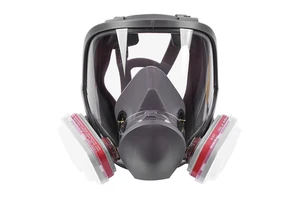 CE Certified Full Face Silicone Respirator Acid & Tear Gas Proof Protective Mask
