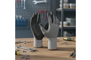 Anti-Static Nitrile Silicone Gloves Nylon Latex Coating Polyester Leather for Gardening Protective Gear Stab Cut Gloves