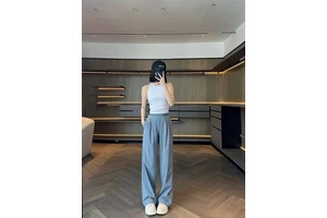 Women's Custom Front Logo Sports Yoga Pants-Quick-Dry Breathable Anti-Bacterial Seamless Elastic Waist Fashion Gym Wear