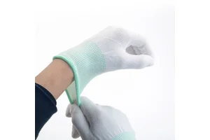 Custom 13-Gauge Nylon/Polyester Anti-slip Safety Work Gloves with PU/Nitrile Coating S-M-L Sizes for General Purpose Use