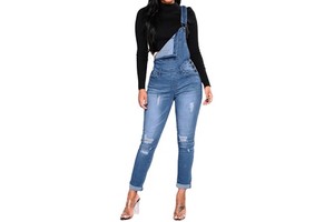 New Arrival Women Denim Jeans Overalls Full Length Breathable 100% Cotton Quick Dry OEM Customized Service