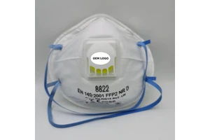Lightweight Cup Type Industrial Safety Face Mask Particulate Respirator with Chemical Protection