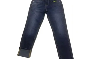 Custom Logo Men's Solid Button Breathable Denim Jeans-Straight Wide Leg Plus Size Spring Fashion Pants