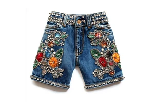 High Quality Summer Men Denim Shorts Male Jeans Men's Short Pants Young Jeans Loose Denim Jean Shorts OEM Serviced