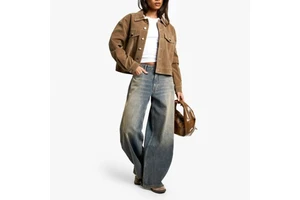 Premium Latest Women's Wide Leg Jeans Collection Trendy Comfortable and Stylish Denim for Women Washed