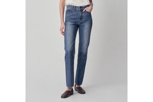 Dark Washed Cotton Woven Denim Trousers Skinny Jeans High Waist Women Custom Casual Breathable Solid Rivet