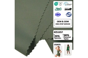 Recycling 4 Way Stretch Double Knit Jersey Nylon Yoga Dyed Breathable Spandex Sportswear Leggings For Recycled