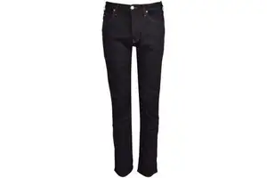 Summer New Men's Regular Fit High Street 100% Cotton Breathable Jeans Pants Fashion Casual Stretch Straight Leg Solid Color