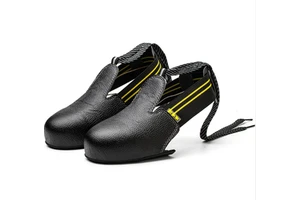 Multipurpose Anti-smashing Steel Toe Shoes Covers Cowhide Universal Safety Footwear Black Unisex Protective Booties Industry
