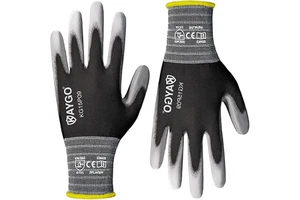18 Gauge Nylon PU Coated Safety Gloves - Anti-Slip, Durable, Breathable, Machine Washable, Silicone-Free