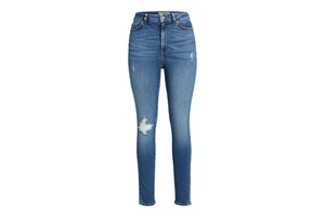 2025 High Quality Women's Denim Jeans Plus Size Skinny Casual Mid Waist Wash Summer Plus Size Fashionable Distressed Skinny