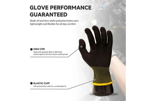 OEM Factory Polyester Working Gloves Breathable Comfort Fit Safety Gloves for Cleanroom Inspection