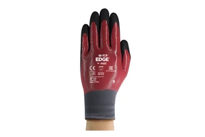 Ansell 48-919 Nitrile Rubber Coated Oil Resistant Anti-Slip Comfortable Breathable Opera Length Powder-Free Safety Gloves