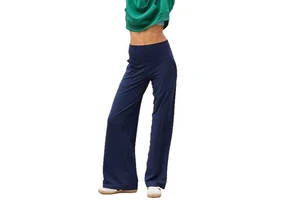 Lightweight And Breathable Workout Yoga Pants Women High Quality Mid Waist Wide Leg Straight Pants
