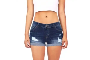 Summer New Arrival Elegant Women's High A-Line Denim Shorts Loose Button Casual Straight Light Hot Girl Skirt