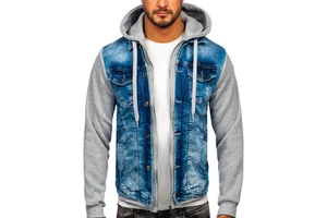 Oem Women's Light Wash Patch Sleeve Denim Jean Jacket Women Casual Outwear Fall Jacket Denim Pockets Denim Jacket Coat