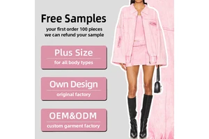 OEM/ODM New Arrival High Quality Women's Solid Quilted Denim Jacket Autumn Street-Style Casual Breathable Eco-Friendly Acid-Wash
