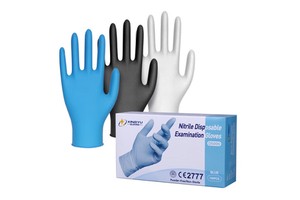 XINGYU Nitrile Gloves 4Mil Blue Black Nitrile Exam Gloves Oil Resistant Clean Disposable Nitrile Gloves Powder Free