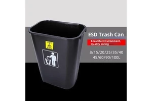 Anti-static Trash Can ESD15L Clean Room Storage Bucket GMP Clean Workshop Industrial with Lid Made in China