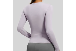 Women's Solid Color Breathable Eco-Friendly Quick Dry Yoga Running Fitness Top Plus Size Loose Fit Front Logo
