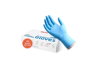 Customizable Food Grade 3mil Disposable Nitrile Gloves Powder-Free Waterproof Oil Resistsnt Gloves Pure Nitrile Safety Gloves