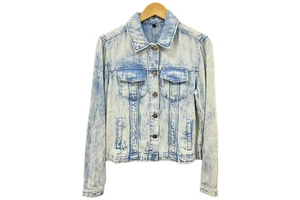 Wholesale Women's Casual Denim Jackets with Button Detail LYOCELL/Cotton Blend Breathable Medium Wash