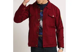 Wholesale Custom Logo Winter Men's Denim Jeans Jacket 100% Cotton Breathable Eco-Friendly Vintage Style Outdoor Use