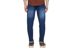 Men's Streetwear Embroidered Button Denim Jeans Loose Straight Fit Breathable Eco-Friendly Plus Size Comfortable