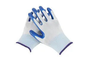 Durable Non-Slip Wear-Resistant Industrial Gloves Blue Nitrile Gloves