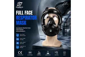 Full Face Respirator Mask Cartridges Filters Reusable 3-Layer High Filtration Industrial Chemical Protection Dust Paint Fume