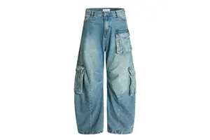 OEM 2026 Denim Jeans Pants for Men Classic Straight Fit Style Jeans Man Loose Fit High Quality Casual Slim Stretch Trousers
