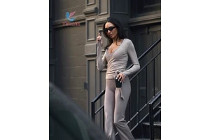 Custom Long Sleeve Women Yoga Top Front Ballet Wrap Moisture-Wicking Blouse Soft & Comfortable Workout Yoga Set for Women