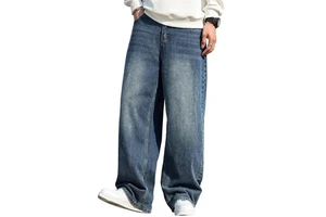 Different Style Men's Windproof 100% Cotton Plus Size Quick Dry Breathable Straight Oversize Casual High Denim Jeans Customized