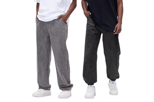 Gingtto High Street Fashion Straight Denim Men Trousers Men'S Baggy Jeans