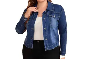 denim jacket 2026 Denim Jacket for Women Girls Long Sleeves Wholesale OEM Cropped Breathable Women's Denim Jackets Low Price
