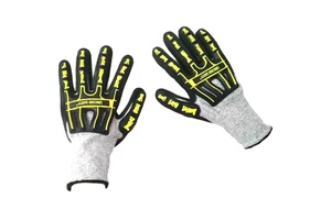 Stock Wholesale Ekai Level 5 Cut Resistant TPR Anti-Collision Mechanic Gloves Anti-Puncture Anti-Impact Rescue Petroleum Gloves