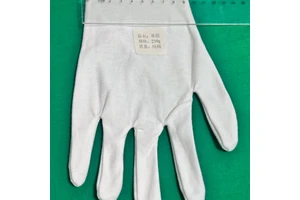 Customizable White 22cm Length Cotton Heat Resistant General Purpose Safety Gloves with Smooth Full Texture for Work