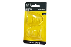 Jian Yu Clear Flexible Plastic Glass Glasses Personal Safety Protective Face Shield with Side Protector