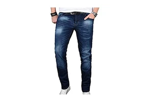 Custom Men Denim Pants Slim Slightly Trousers Men Jeans Long Straight denim pant