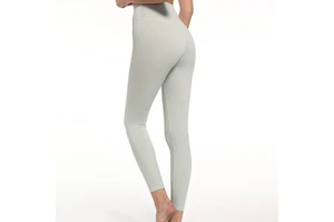 Custom Women's Solid-color Comfortable and Breathable Yoga Pants Yoga Pants with a Waist-cinching