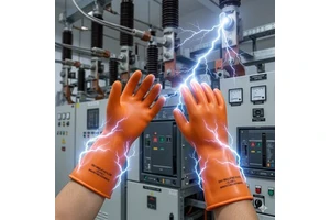 Professional Class 2 20KV Dielectric Gloves Tear-Resistant Safety Insulation for Construction & Mining Electrical Work