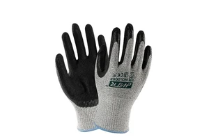 HTR EN388 Certified Nitrile Coating Cut Resistance Anti-Slip Moisture-Wicking Breathable Durable Flexible Knit Safety Gloves