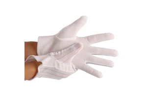YP-Q7 Antistatic White Dotted Gloves/ESD Cleanroom Breathable Working Gloves/Anti-Static Safety Glove