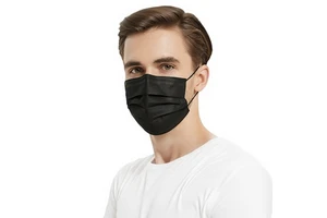 Disposable Medical Masks Blue Black Adult Three-Layer Protective Dust-Proof Antibacterial Medical Grade 95% Filter Rating