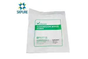 SELEN SKPURE Custom Size Polyester Micro Fiber Wipers 4*4 6*6 9*9inches Class 1000/ISO 6 Cleanroom Lint Free Laser Sealed Safety