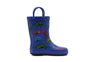 Factory Supply Rain Boots Washable Waterproof Non Slip Toddler Wellies Double Carry Loops Daily Outdoor Walking Rain Footwear